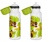 ALFI® Kinder Trinkflasche PREMIUM Edelstahl Sportflasche 0.6L Wasserflasche [2er-Pack]
