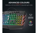 Trust GXT 881 Odyss Gaming Halbmechanische LED Tastatur DE Layout