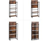 VASAGLE Standregal Bücherregal Regal Wandregal Klappregal Holz 4 Ebene 