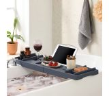 SONGMICS® Ausziehbare Bambus Badewannenablage Badewannenbrett Badewannen