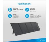 XLayer Solartasche Solaranlage Komplettset 80W mobile Solarmodul