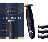 King C. Gillette Style Master Bart Trimmer mit 1 4D-Klinge 3 Kammaufsätze 
