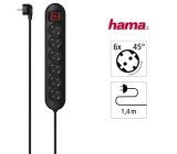 Hama SCHUKO 6 fach Steckdosenleiste mit Schalter Mehrfachsteckdose 