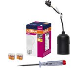 Osram Renovierungsset Stromprüfer E27 Baustellenfassung 5 teilig