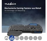 Nedis® Mechanische Gaming Tastatur LED RGB Keyboard DE Layout