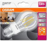 Osram LED Dimmbar Filament Leuchtmittel warmweiß Birnenform 60W E27 warmweiß 