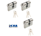 ISCA MADE IN ITALY Zylinderschloss inkl.3 Schlüsseln je Zylinder