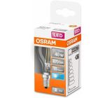 OSRAM Filament LED Lampe mit E14 Sockel Tropfenform Kaltweiß  40-W-Glühbirne