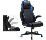 Songmics® Gaming Stuhl Racing Bürostuhl Schreibtischstuhl Schwarz-Blau