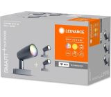 Ledvance LED Smart+ Gartenleuchte Außenleuchte Dimmbar 3 Spot Wifi RGB