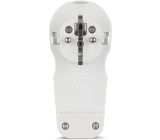 REV Schukostecker Weiß Schutzkontakt Winkelstecker Flachstecker mit Bügel