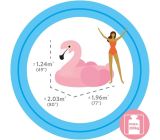 INTEX Mega Schwimmtier Flamingo XXL Schwimmliege Badeinsel Rosa