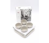 Staub Tapas Set Dipschalen Tablett Keramik Grau 21,5 x 21,5cm -0,15 L- [8er set]