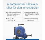 as-Schwabe® Kabeltrommel Automatik Kabelaufroller 15m Kabelbox 