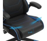 Songmics® Gaming Stuhl Racing Bürostuhl Schreibtischstuhl Schwarz-Blau