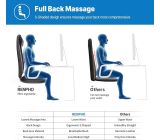 RENPHO Massagesitzauflage Wärmefunktion Rückenmassagegerät S-Form mit Vibration 