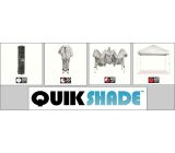QUICKSHAD 3x3m Pavillon Klapp Pavillon Gartenzelt Faltbar Wasserdicht