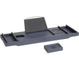 SONGMICS® Ausziehbare Bambus Badewannenablage Badewannenbrett Badewannen