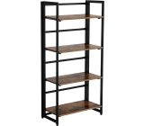 VASAGLE Standregal Bücherregal Regal Wandregal Klappregal Holz 4 Ebene 