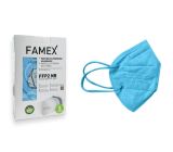 10x FFP2 Maske Famex Atemschutzmaske Mundschutz Masken Blau