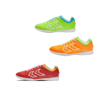 Hummel Hallenschuhe Turnschuhe Indoor Sportschuhe Herren Rot / Grün / Orange