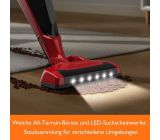 Orfeld Akku Staubsauger Bodenreiniger Handstaubsauger Kabellos Rot 4 in 1 
