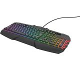 Trust GXT 881 Odyss Gaming Halbmechanische LED Tastatur DE Layout