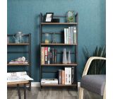 VASAGLE Standregal Bücherregal Regal Wandregal Klappregal Holz 4 Ebene 