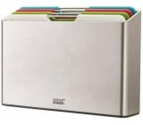 Joseph Joseph 60187 Folio 4-teiliges Set Schneidebretter mit Aufsteller
