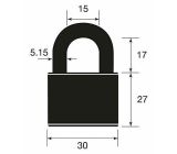 Yale Vorhängeschloss Vorhangschloss 30mm Bügelschloss Innen Koffer Schloss [2er-Pack]