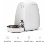 DOGNESS® Futterautomat per App mit Mikrofon für Katze Hund Futter Schale Napf Weiß