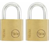 Yale Vorhängeschloss Vorhangschloss 30mm Bügelschloss Innen Koffer Schloss [2er-Pack]
