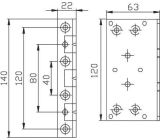 Yale® Tür Bandseitensicherung Balkon Terasse Türbandsicherung Tür Absicherung