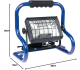 as-Schwabe SLIMLINE LED Baustrahler 20W 1700lm Arbeitsleuchte Wasserfest 46426