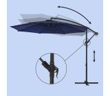 Songmics Sonnenschirm Gartenschirm Ampelschirm mit Ständer 300 cm