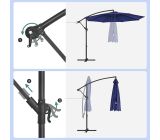 Songmics Sonnenschirm Gartenschirm Ampelschirm mit Ständer 300 cm