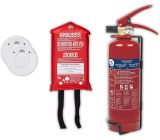 Smartwares Feuerlöscher Brandschutz Set mit 2 Rauchmelder 
