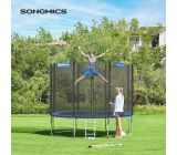 SONGMICS Trampolin Ø 366 cm Gartentrampolin mit Sicherheitsnetz bis 150 kg