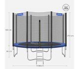 SONGMICS Trampolin Ø 366 cm Gartentrampolin mit Sicherheitsnetz bis 150 kg