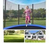 SONGMICS Trampolin Ø 366 cm Gartentrampolin mit Sicherheitsnetz bis 150 kg