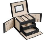 Songmics Schmuckschatulle mit 2 Schubladen