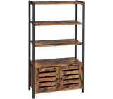 Vasagle Bücherregal Standregal 4 Ebene Bücherschrank Küchenschrank