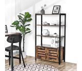 Vasagle Bücherregal Standregal 4 Ebene Bücherschrank Küchenschrank