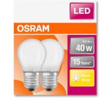 OSRAM LED STAR CLASSIC E27 Sockel Tropfen Form Warmweiß 40W [2ER]