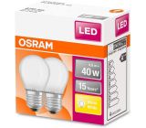 OSRAM LED STAR CLASSIC E27 Sockel Tropfen Form Warmweiß 40W [2ER]