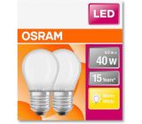 OSRAM LED STAR CLASSIC E27 Sockel Tropfen Form Warmweiß 40W [2ER]