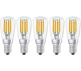 OSRAM E14 LED Kühlschranklampe Birne T26 2,8W = 25W Kaltweiß 6500K Leuchte Licht [5ER]