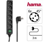 Hama 6-Fach Steckdosenleiste mit Schalter Mehrfachsteckdose 3m