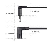 Hama 3m Netzkabel mit Flachem Eurostecker Eurokabel Schwarz