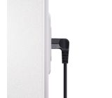 Hama 3m Netzkabel mit Flachem Eurostecker Eurokabel Schwarz